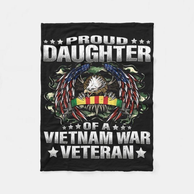 Kvinnors stolta dotter till en vietnamesisk mil fr fleecefilt (Framsidan)