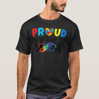 Kvinnors Stolta Mamma Autism Medvetenhet Familj Ma T Shirt