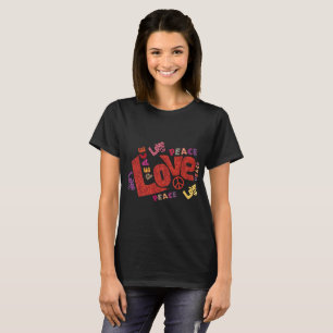 Kvinnors strålande kärleksspektrum T-shirt - Livfu