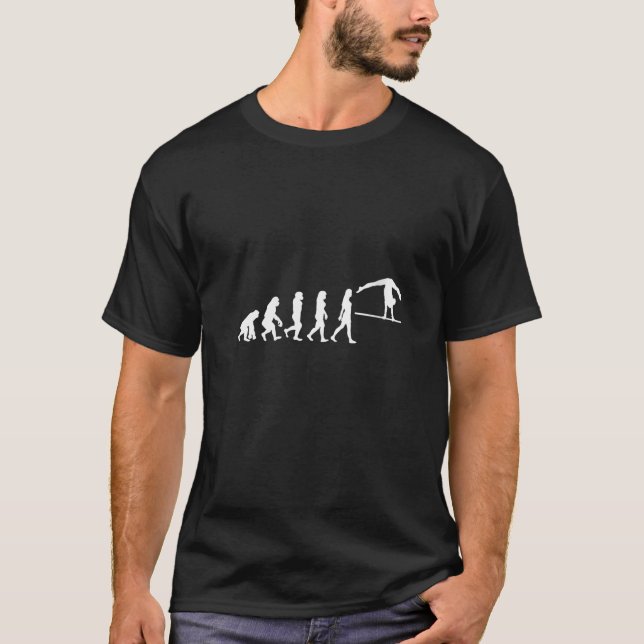 Kvinnors Sväng Evolution Kvinnlig Gymnastisk Akrob T Shirt (Framsida)