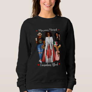 Kvinnors svarta mexikanska uppfödda kanadensiska b t shirt