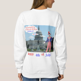 Kvinnors svettskjorta. Lycklig 4:e råtta/unclesam T Shirt