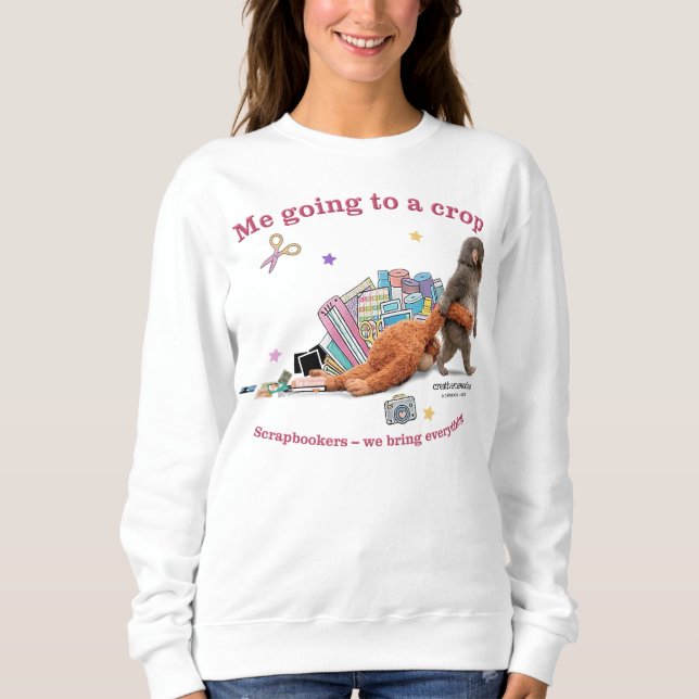 Kvinnors sweatshirt Punch the Monkey T Shirt (Framsida)