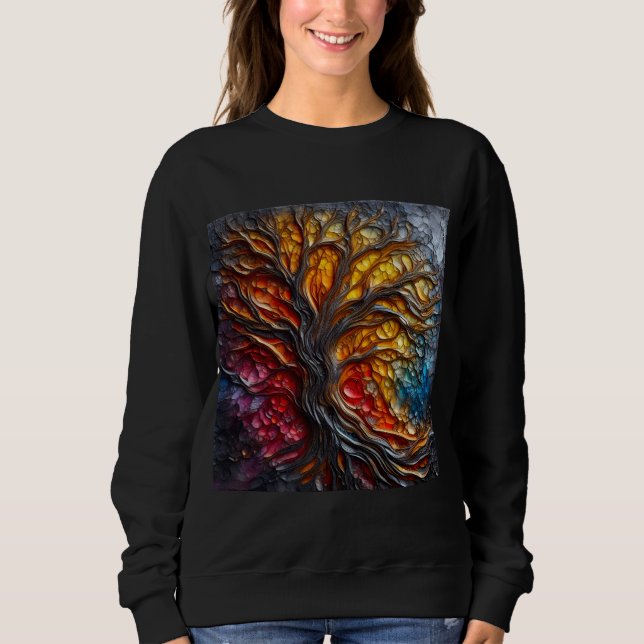 Kvinnors Sweatshirts Artikel 10 T Shirt (Framsida)