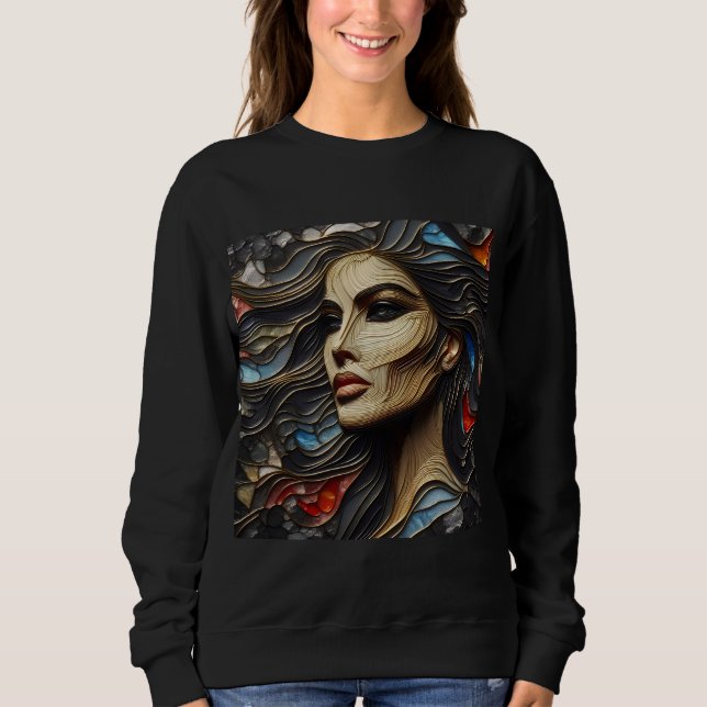 Kvinnors Sweatshirts Artikel 14 T Shirt (Framsida)