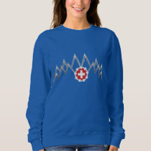 Kvinnors Swiss Alps Raglan-tröja