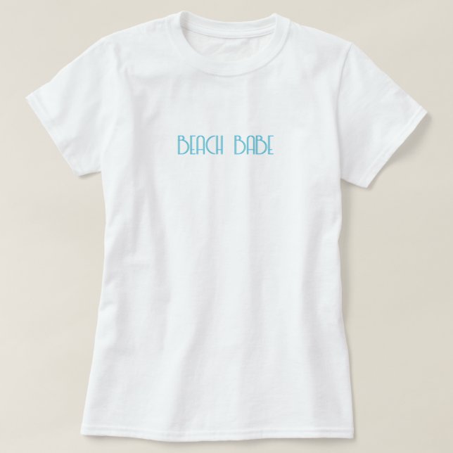 Kvinnors T-Shirt - Beach Babe (Design framsida)