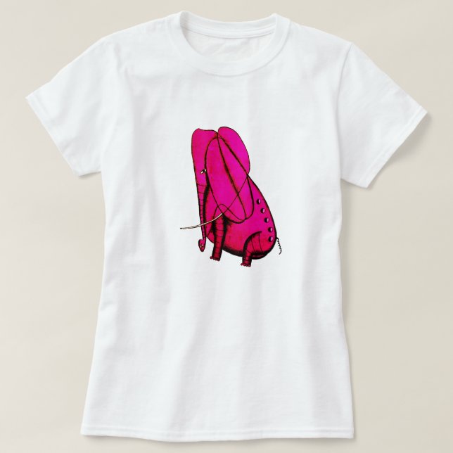 Kvinnors T-shirt Elefant  (Design framsida)