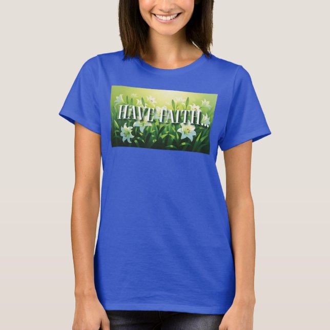 Kvinnors T-shirt "Ha Tro" (Framsida)