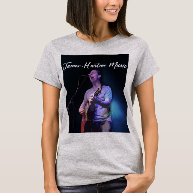 Kvinnors T-shirt - James Hartsoe Music singing (Framsida)