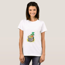 Kvinnors T-Shirt/ Leprechaun