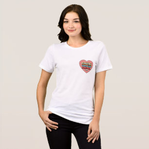 Kvinnors T-shirt med en rolig inskription