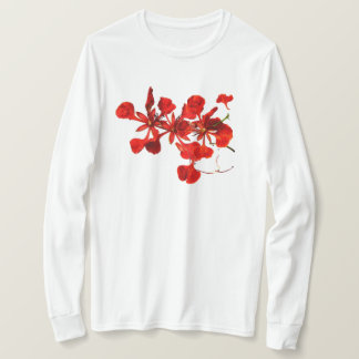 Kvinnors T-Shirt Royal Poinciana Blomma
