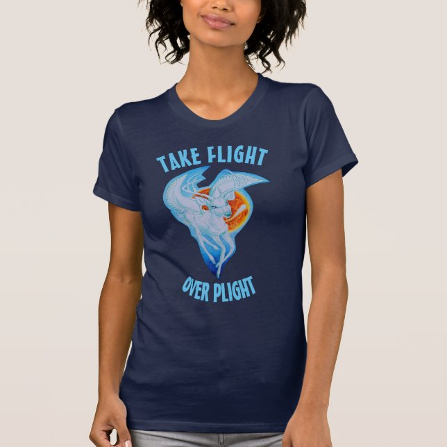 Kvinnors t-shirt. t shirt (Framsida)