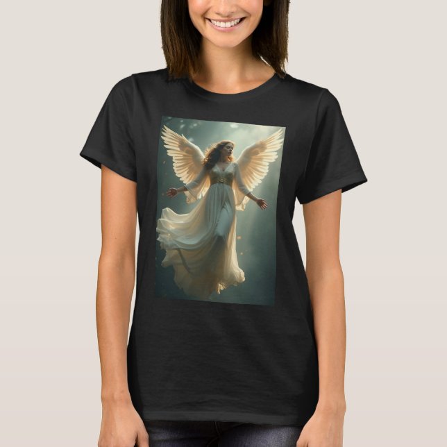 Kvinnors T-shirt vacker ängel (Framsida)