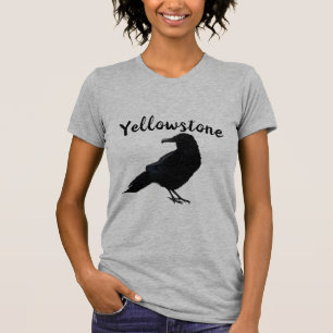 Kvinnors T-Shirt-Yellowstone Raven T Shirt