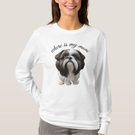 Kvinnors T-Shirts - Shih Tzu - var är min Mamma