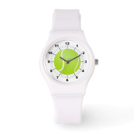 Kvinnors tennis Boll Sporty White Silicon Watch Armbandsur