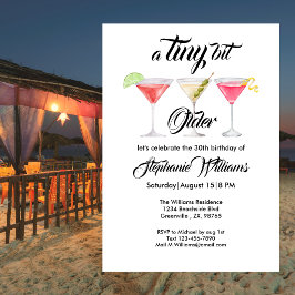 Kvinnors Tini lite äldre cocktail sommarfest Inbjudningar