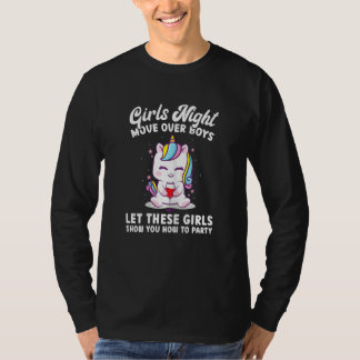 Kvinnors tjejkväll Flytta er pojkar Pub Hoppa Part T Shirt