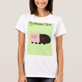 Kvinnors tjock, kattvän, professur gris t shirt