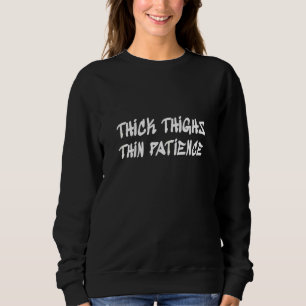 Kvinnors Tjocka Lår Tunn Tålamod Knubbig Tjej Gy T Shirt