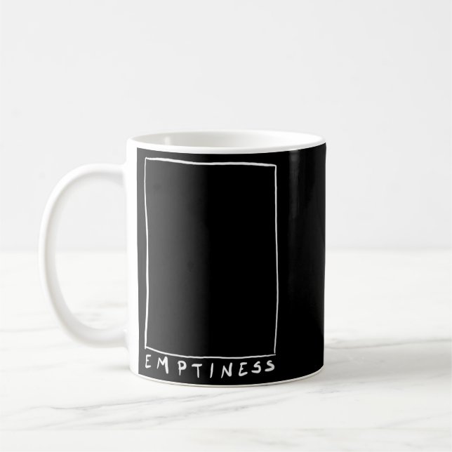 Kvinnors Tomhet Rolig Sarksatisk Humor Citat Kaffemugg (Vänster)
