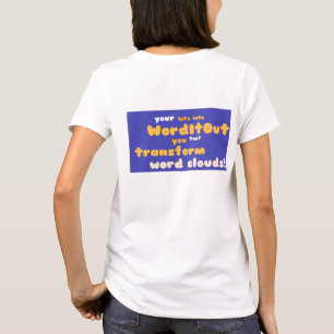 Kvinnors Toppar: bakåtlayout T Shirt