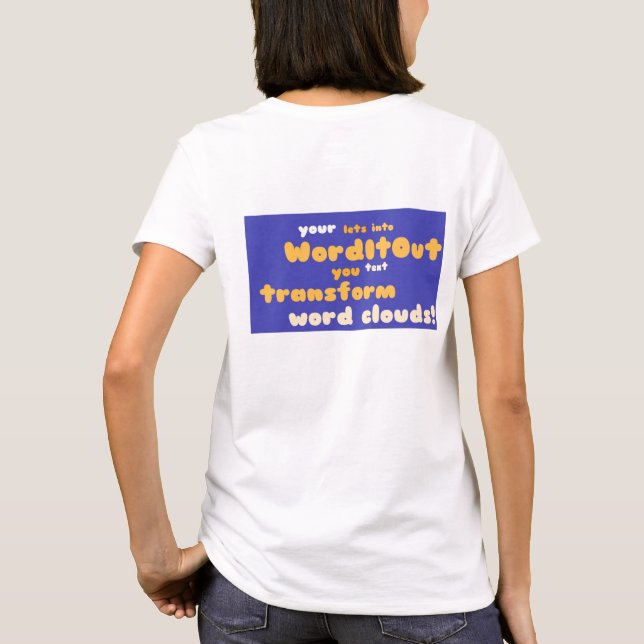 Kvinnors Toppar: bakåtlayout T Shirt (Baksida)