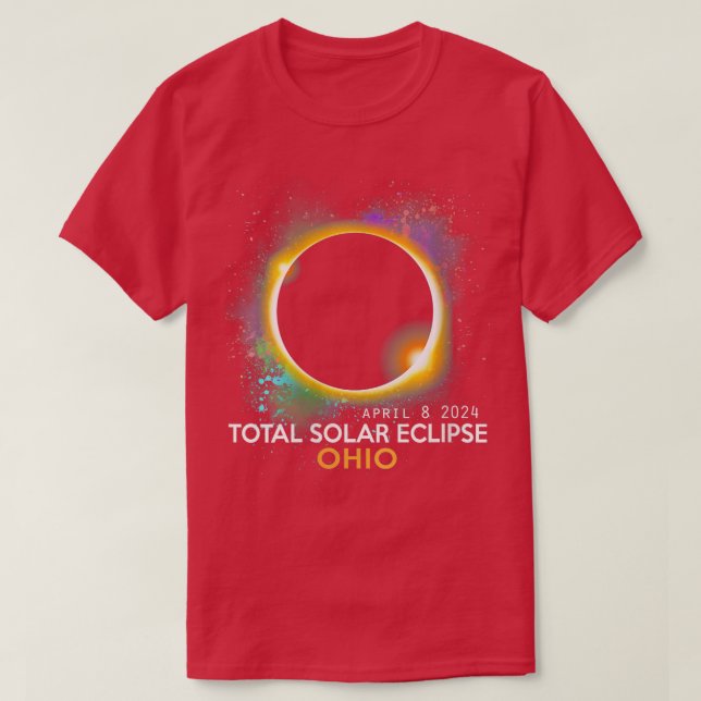 Kvinnors totala solcellscancer 2024 Totality 04082 T Shirt (Design framsida)