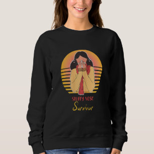 Kvinnors trånga näsa överlevande Design Cool Vinta T Shirt