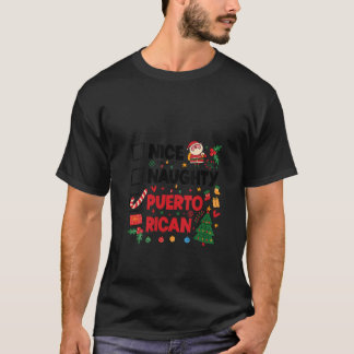 Kvinnors Trevliga Stygga Puertoricanska Puerto Ric T Shirt