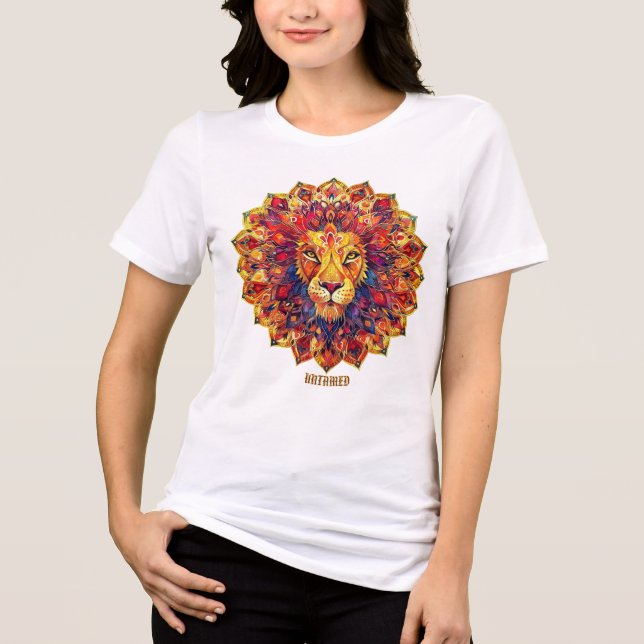 Kvinnors Tri-blandning T-shirt (Framsida)