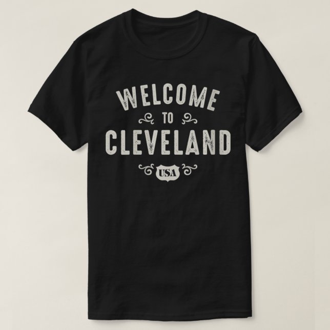 Kvinnors välkomnande till Cleveland och Forest Cit T Shirt (Design framsida)