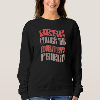 Kvinnors Vän Äventyrlig Retro Matchande Ungkarl T Shirt