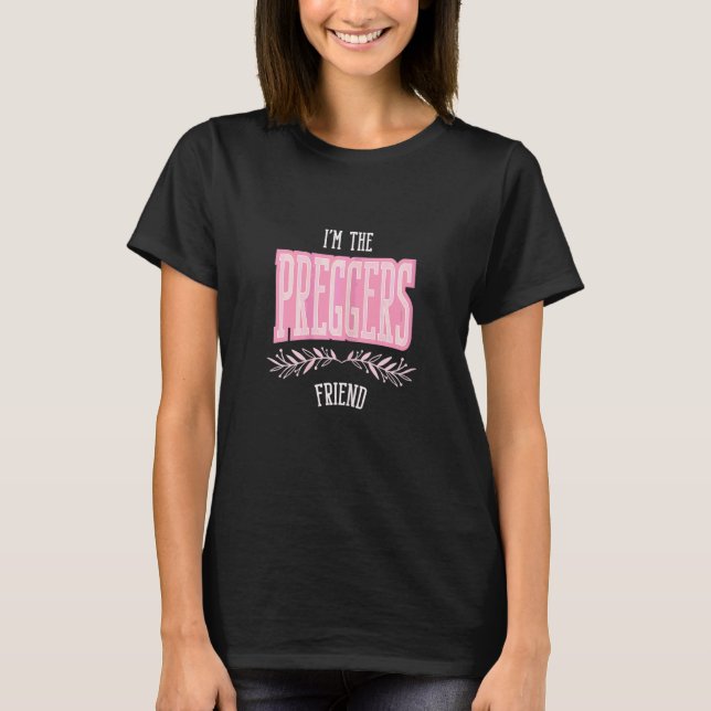 Kvinnors vän Gravid Matchande Möhippa T Shirt (Framsida)
