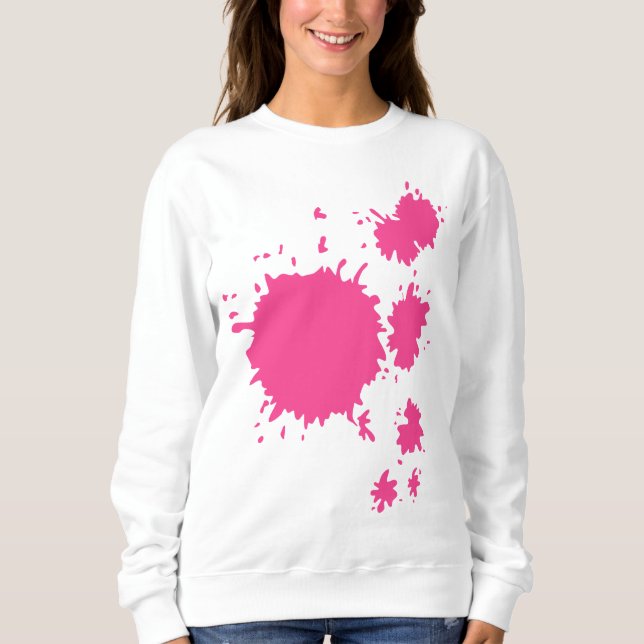 Kvinnors vanliga sötskjorta t shirt (Framsida)