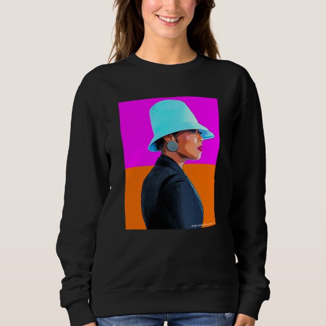 Kvinnors vanliga sötskjorta t shirt (Framsida)