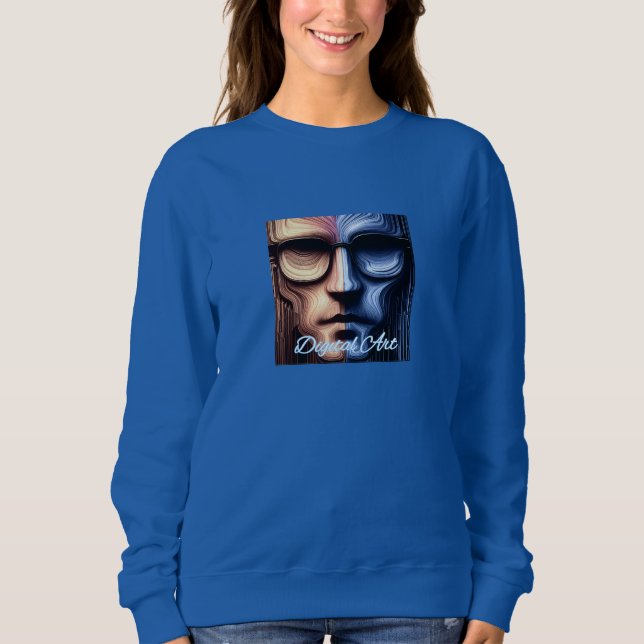Kvinnors vanliga sötskjorta t shirt (Framsida)