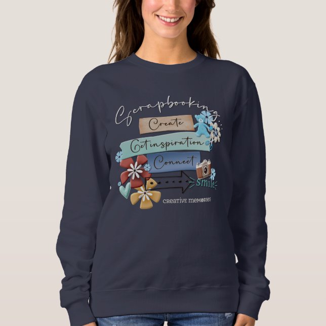 Kvinnors vanliga sötskjorta t shirt (Framsida)