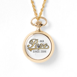 Kvinnors världshälsa Guld Watch PoPo/mormor Armbandsur