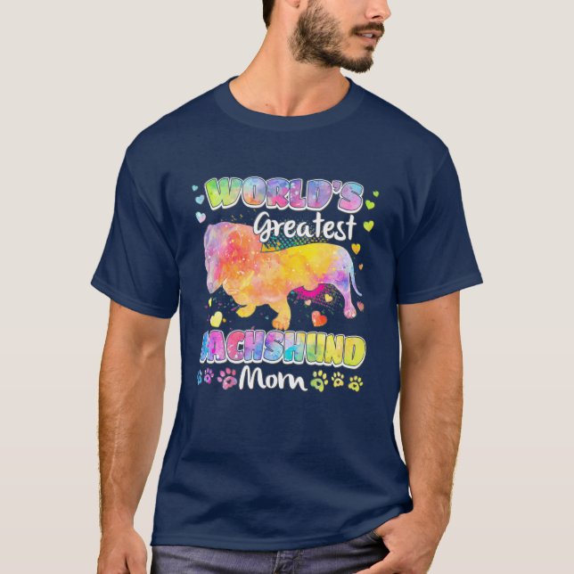 Kvinnors Världsmästare Dachshund Färg för Mothe T Shirt (Framsida)