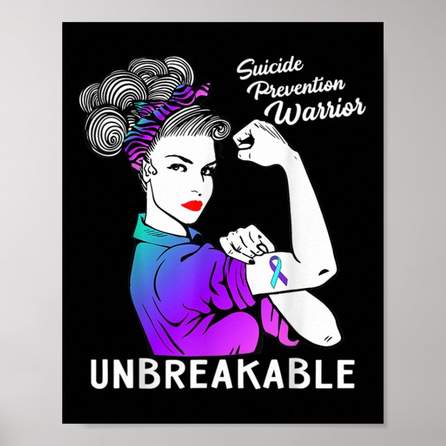Kvinnors vecka för medvetenhet om självmordsföreby poster (Framsidan)