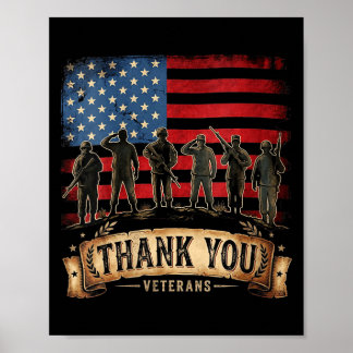 Kvinnors veteraner dag t-shirt tack veteraner stol poster