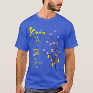 Kvinnors vietnamesiska nyårsdekorationer 2025 Xuan T Shirt