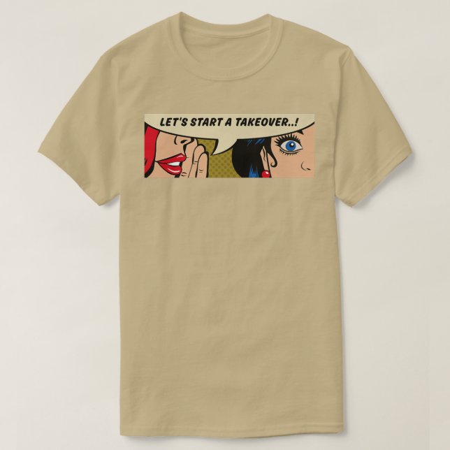 Kvinnors viskningUppköpFeminismKomip Artikel 6391  T Shirt (Design framsida)