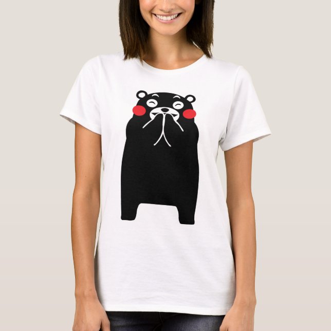 Kvinnors Vuxen T-Shirt med Kumamon på framsidan (Framsida)