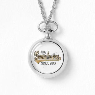 Kvinnors Wraparound Silver Watch Grandmere/Grandmo Armbandsur