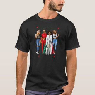 Kvinnors Zodiak Afro Mexikansk Drottning Vågen Vib T Shirt