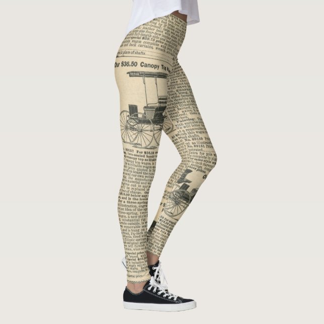 Kvinnotidningar för Designad digital utskrift Möns Leggings (Höger)